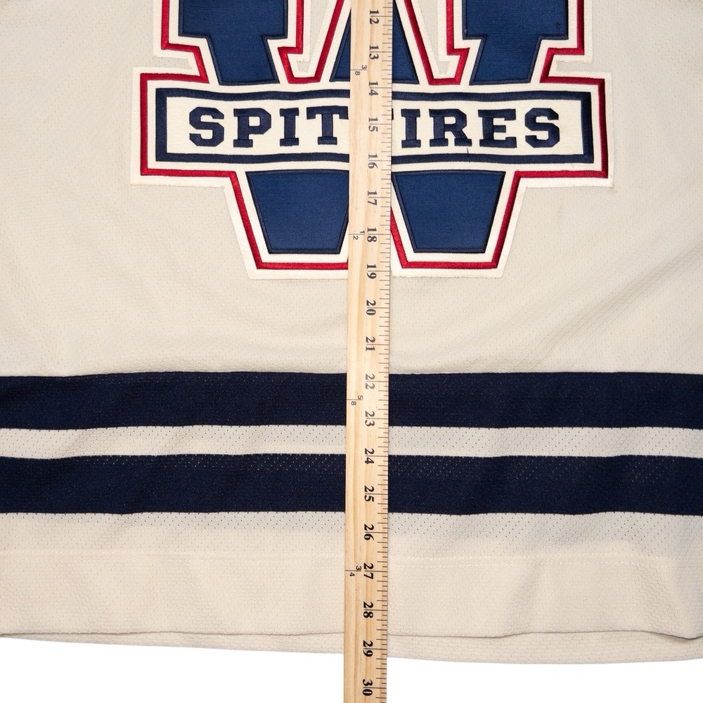 CCM Reebok Windsor Spitfires Winnipeg Jets‎ Jersey Mens Medium NHL CHL Hockey - Picture 7 of 10